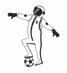 Fussball Astronaut GIF