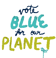 Vote Vote Blue Sticker - Vote Vote Blue Climate Change Stickers