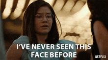 I'Ve Never Seen This Face Before Maya Choi GIF - I'Ve Never Seen This Face Before Maya Choi Obliterated GIFs