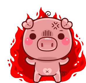 Piggy Evilxute Sticker