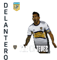Delantero Carlos Tevez Sticker - Delantero Carlos Tevez Liga Profesional De Fútbol De La Afa Stickers