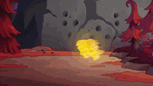a cartoon drawing of a fireball with the letter s in the middle