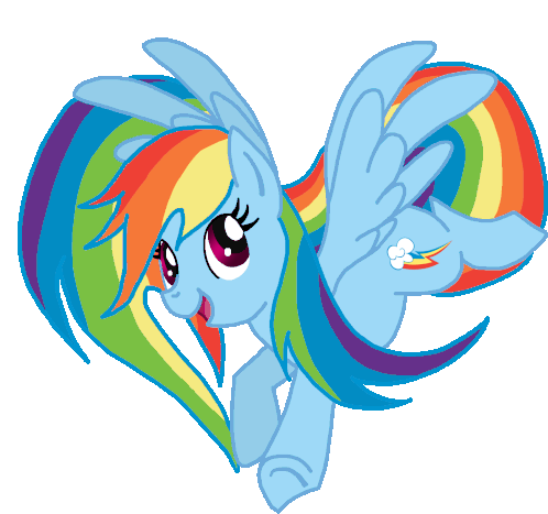 Rainbow Dash Mlp Sticker - Rainbow Dash Mlp My Little Pony