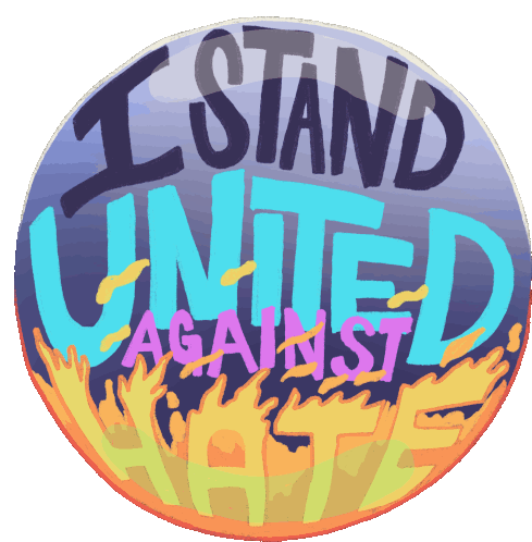 I Stand United Against Hate La Vs Hate Sticker - I Stand United Against Hate La Vs Hate Stop Hate Stickers