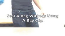 How To Seal A Bag Of Chips With Just Your Hands! GIF - How To Seal Chip GIFs