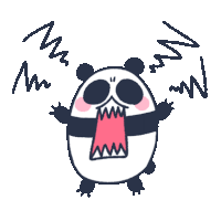Panda Angry Sticker