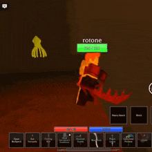 a screenshot of a video game with the name rotone