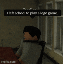 I Left School To Play Roblox GIF