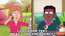 I Got Your Text Whats The Emergency Principal Opal Lowry GIF