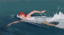 Swimming Ghibli GIF - Swimming Ghibli Girl GIFs