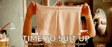 Time To Suit Up Granny GIF - Time To Suit Up Granny Panties GIFs