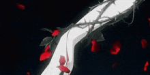 a bloody hand with thorns and the words " link roles " below it