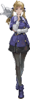 a girl in a purple dress is giving a thumbs up sign