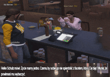 a screenshot of a video game shows a woman talking to another woman named ava morrow