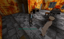 a man in a turban is standing in front of an explosion in a video game that says player igg