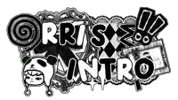 a black and white logo that says ' orris intro '