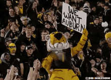 We Want Auburn GIF - Auburn Tiger Mascot GIFs