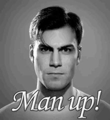 Man Up Manly Man GIF - Man Up Black And White Beards GIFs