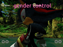 Gender Control Shadow The Hedgehog GIF - Gender Control Shadow The Hedgehog Gender GIFs