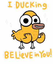 ducking cute duck ducking believe in you litte duck duck