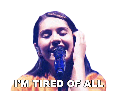 Im Tired Af All Alessia Cara Sticker - Im Tired Af All Alessia Cara Rooting For You Song Stickers