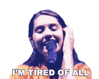Im Tired Af All Alessia Cara Sticker - Im Tired Af All Alessia Cara Rooting For You Song Stickers