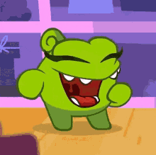 Laughing Om Nelle GIF - Laughing Om Nelle Om Nom And Cut The Rope GIFs