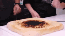 Cutting Bread In The Middle Cutting GIF - Cutting Bread In The Middle Cutting Giant Bread GIFs