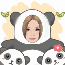 enjoy celebrate panda hi hello