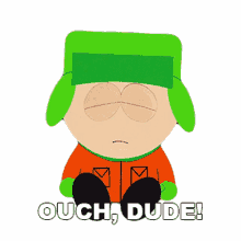 ouch dude kyle broflovski south park s3e11 starvin marvin in space
