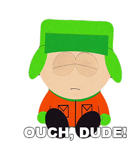 Ouch Dude Kyle Broflovski Sticker - Ouch Dude Kyle Broflovski South Park Stickers