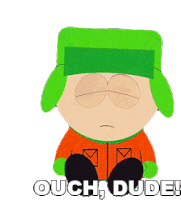 Ouch Dude Kyle Broflovski Sticker - Ouch Dude Kyle Broflovski South Park Stickers