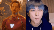 Namjoon Iron Man GIF - Namjoon Iron Man Tony Stark GIFs