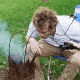 Puffing Smoke Peter Deligdisch GIF - Puffing Smoke Peter Deligdisch Peter Draws GIFs
