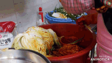 a bag of whole sugar sits next to a large bowl of food