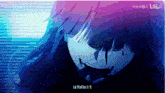 a blurry picture of a girl with the word bilibili on the bottom