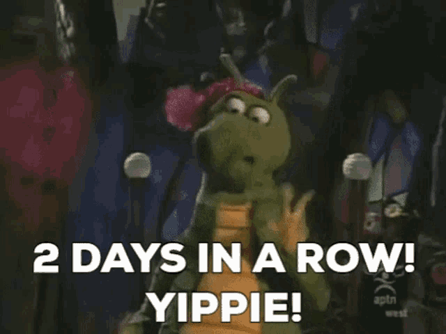 Dudley The Dragon 2days In A Row GIF Dudley The Dragon 2Days In A Row Yippie Discover Share GIFs