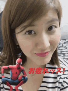 Mamiselfchannel Spiderman GIF - Mamiselfchannel Spiderman Otsukare GIFs