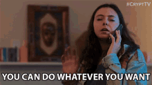 You Can Do Whatever You Want Noelle Filippone GIF - You Can Do Whatever You Want Noelle Filippone Featured Creature GIFs