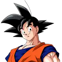 a close up of a cartoon character with a blue shirt on