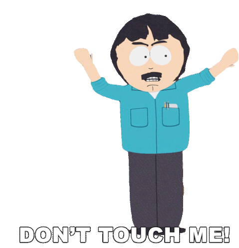 Dont Touch Me Randy Marsh Sticker - Dont Touch Me Randy Marsh South Park Stickers