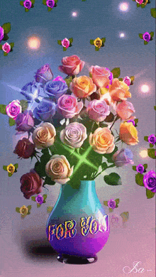 For You Bouquet De Fleurs GIF