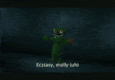 a red gummy bear with the words feel like i 'm falling