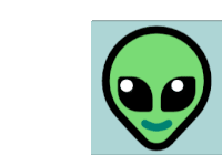 Alien Blink Sticker - Alien Blink Stickers