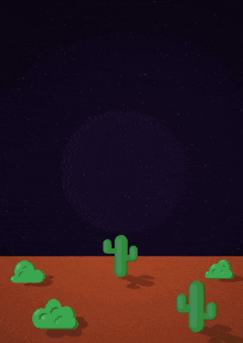 an illustration of an ufo taking a cactus out of the desert