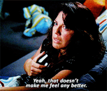 Greys Anatomy Callie Torres GIF - Greys Anatomy Callie Torres Yeah That Doesnt Make Me Feel Any Better GIFs