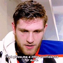 leon draisaitl that gives me a little confidence for sure confidence gives me confidence edmonton oilers