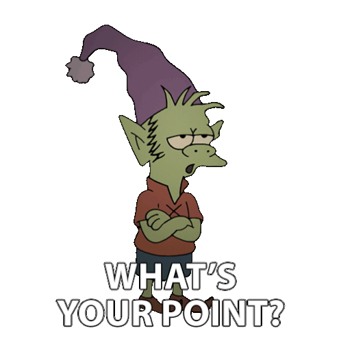 What'S Your Point Elfo Sticker - What'S Your Point Elfo Nat Faxon Stickers