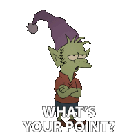 What'S Your Point Elfo Sticker - What'S Your Point Elfo Nat Faxon Stickers