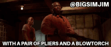 With A Pair Of Pliers And A Blowtorch Pulp Fiction GIF - With A Pair Of Pliers And A Blowtorch Pulp Fiction Marsellus Wallace GIFs